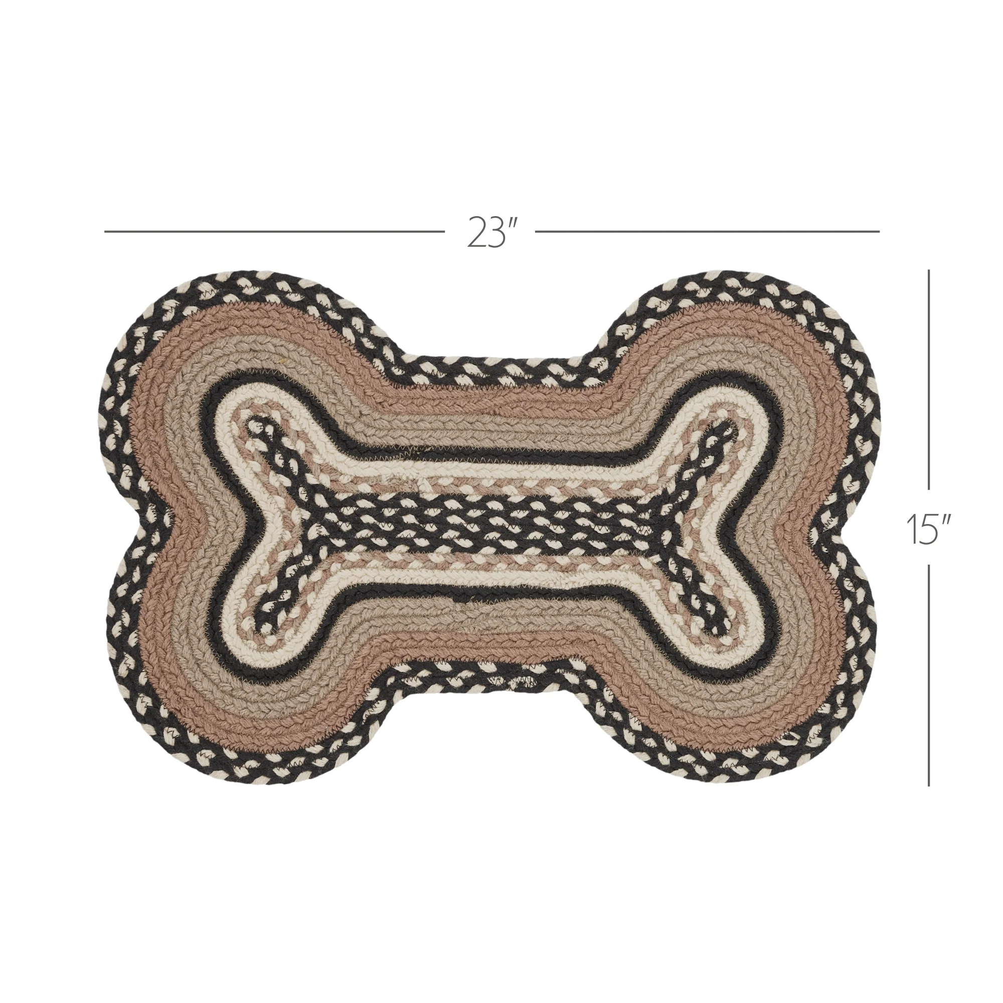 Sawyer Mill Charcoal Creme Indoor/Outdoor Medium Bone Rug - Image 3