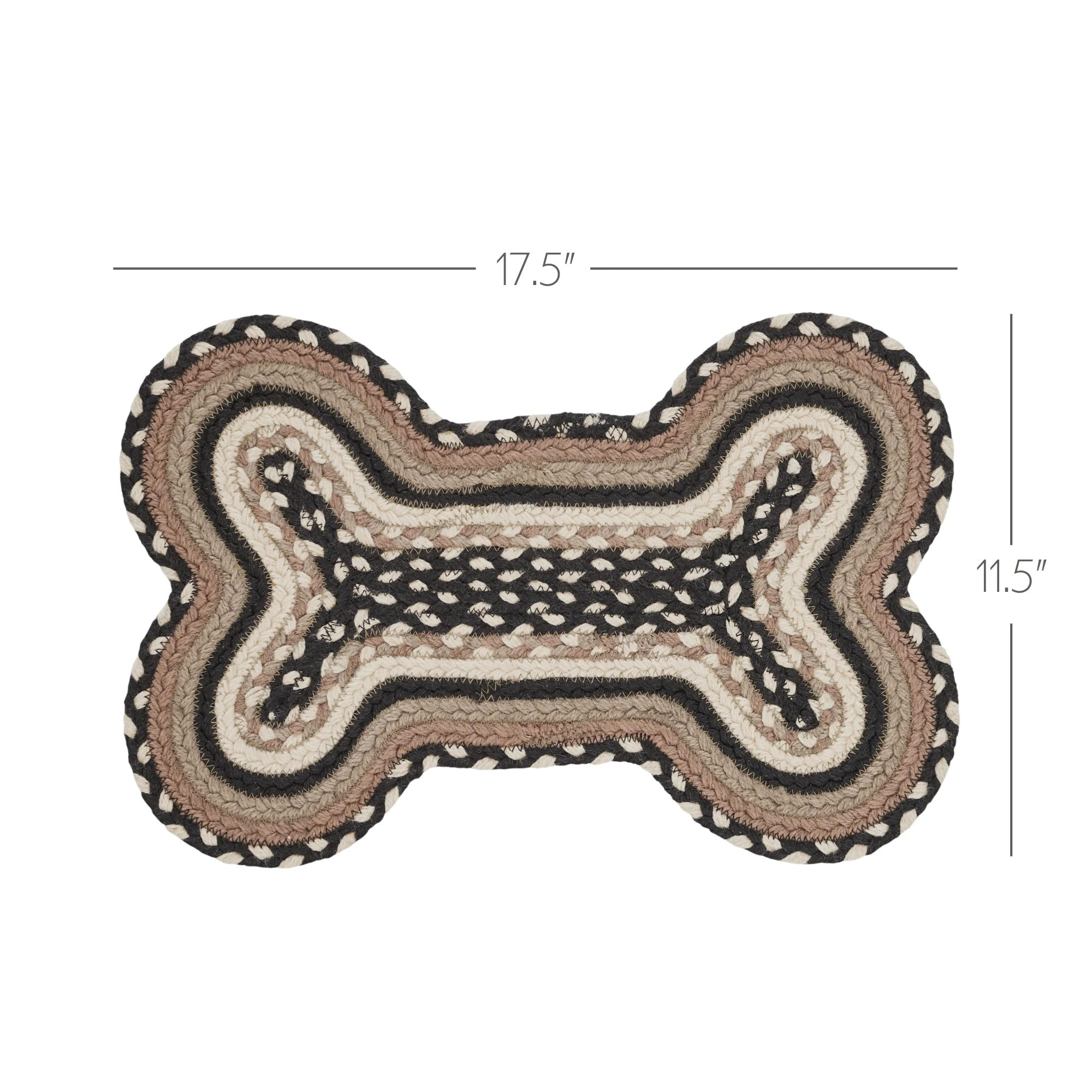 Sawyer Mill Charcoal Creme Indoor/Outdoor Small Bone Rug - Image 5