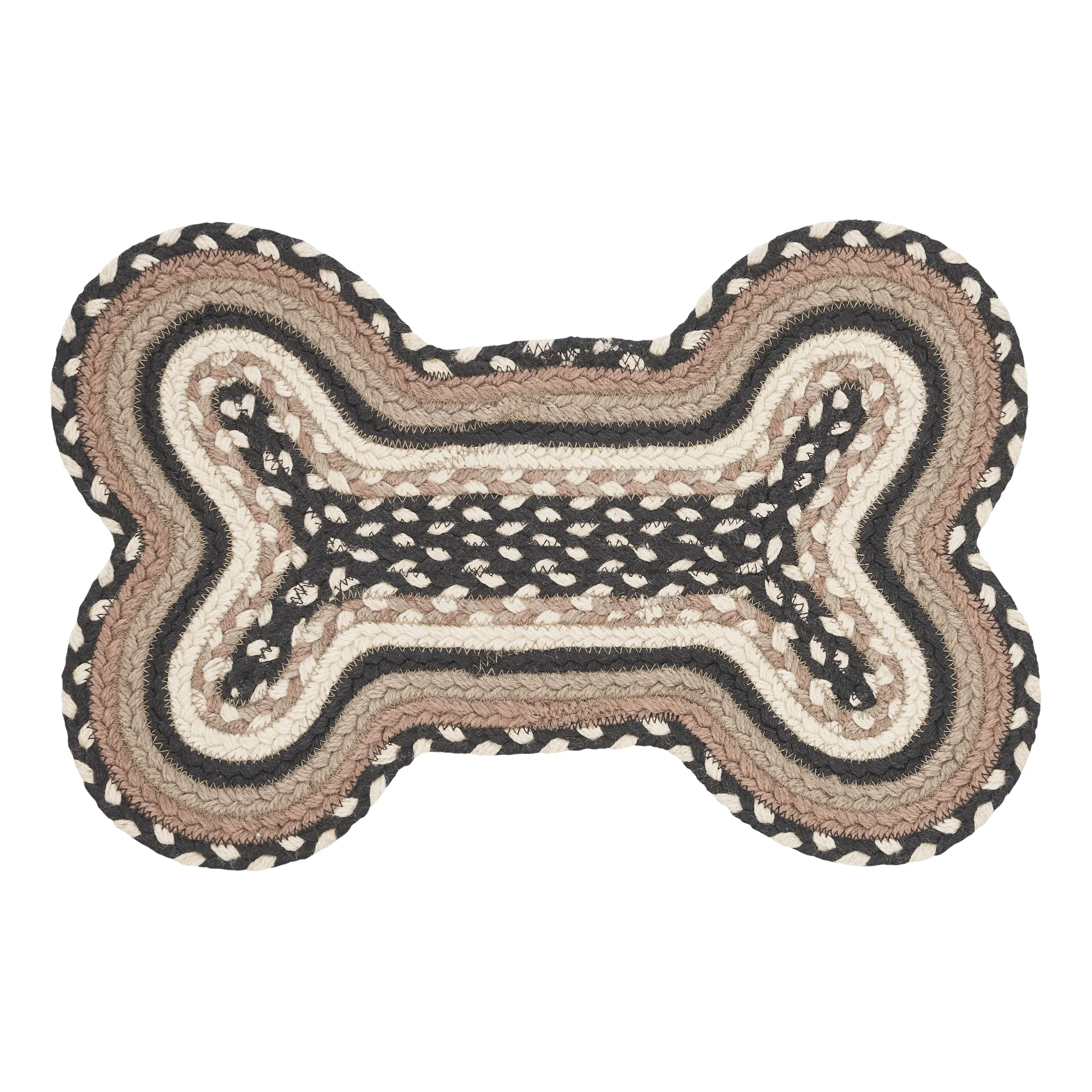 Sawyer Mill Charcoal Creme Indoor/Outdoor Small Bone Rug - Image 6