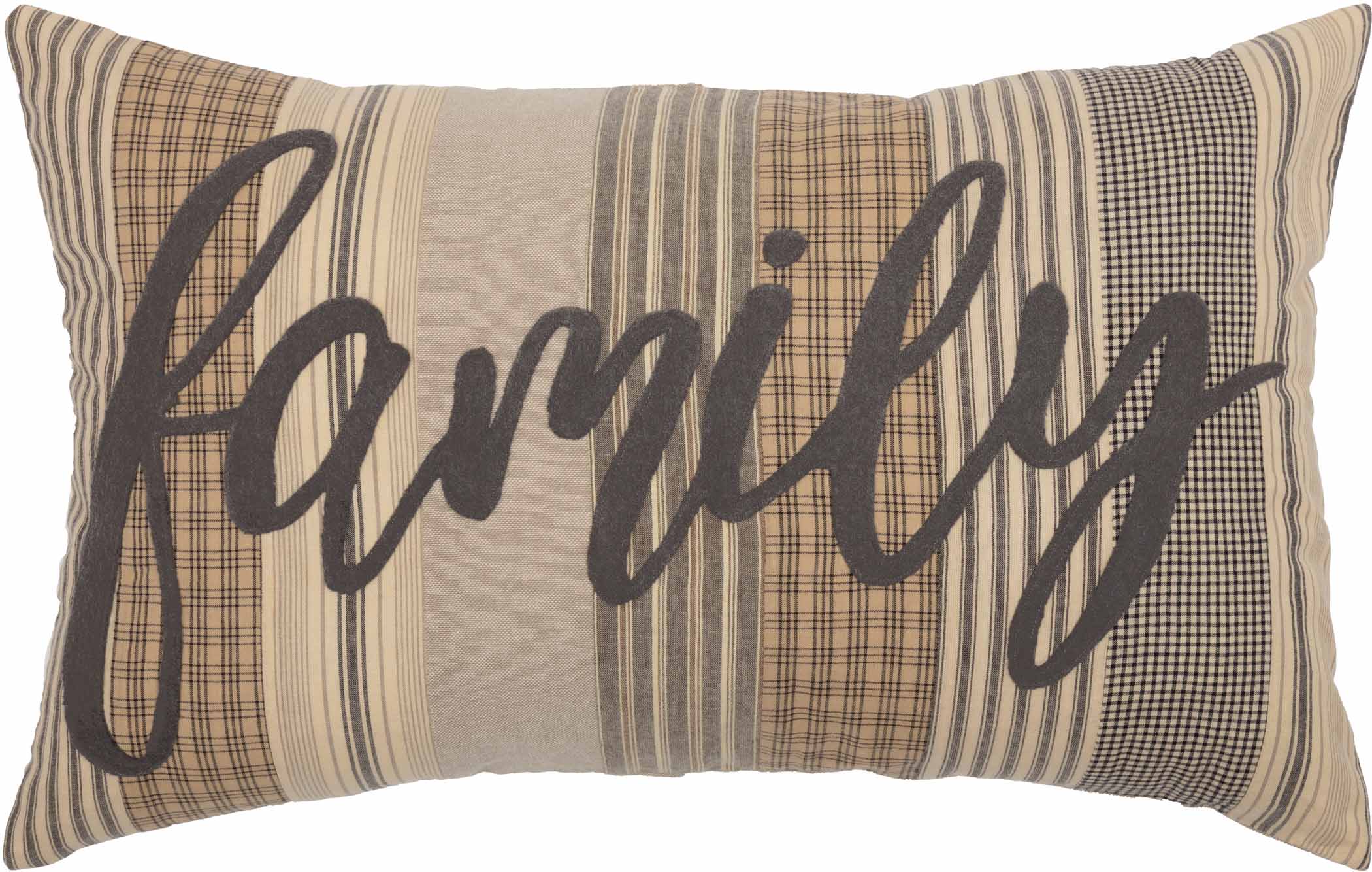 Sawyer Mill Charcoal Family 22" Throw Pillow - Image 3