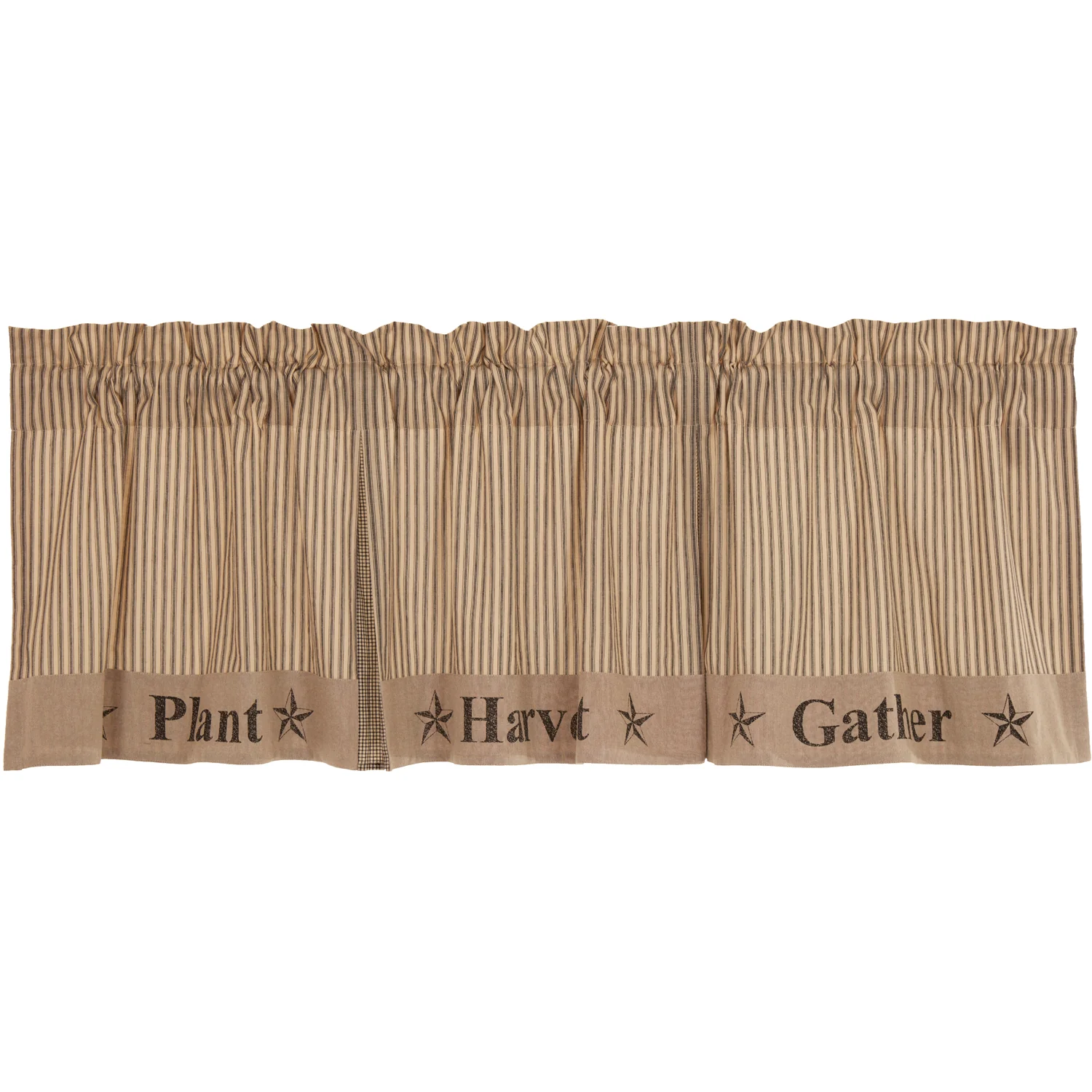 Sawyer Mill Charcoal Gather Valance 20'' x 72'' - Image 2