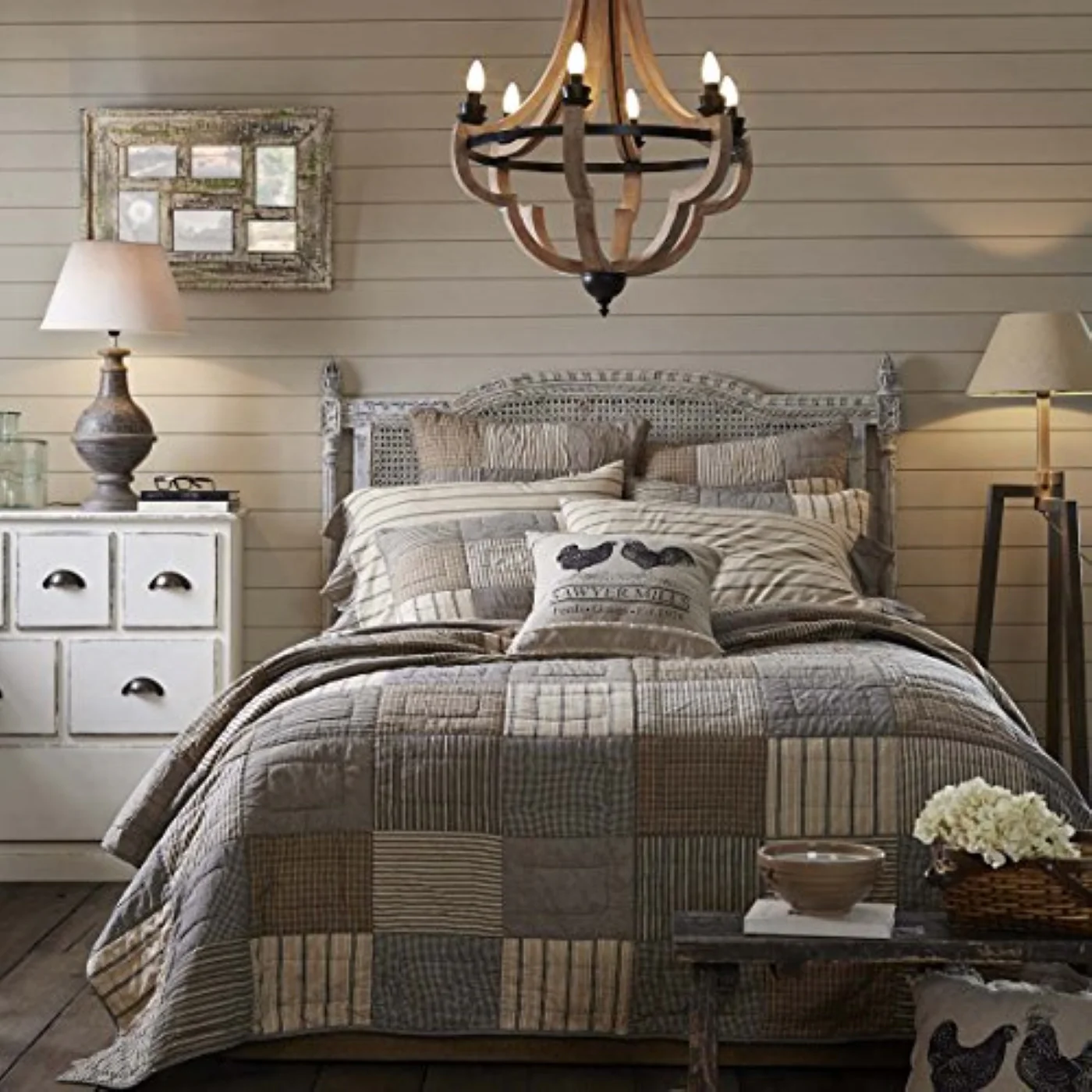 Sawyer Mill Charcoal King Quilt 105'' L x 95" W - Image 4