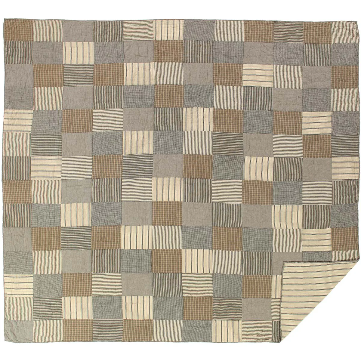 Sawyer Mill Charcoal King Quilt 105'' L x 95" W - Image 6