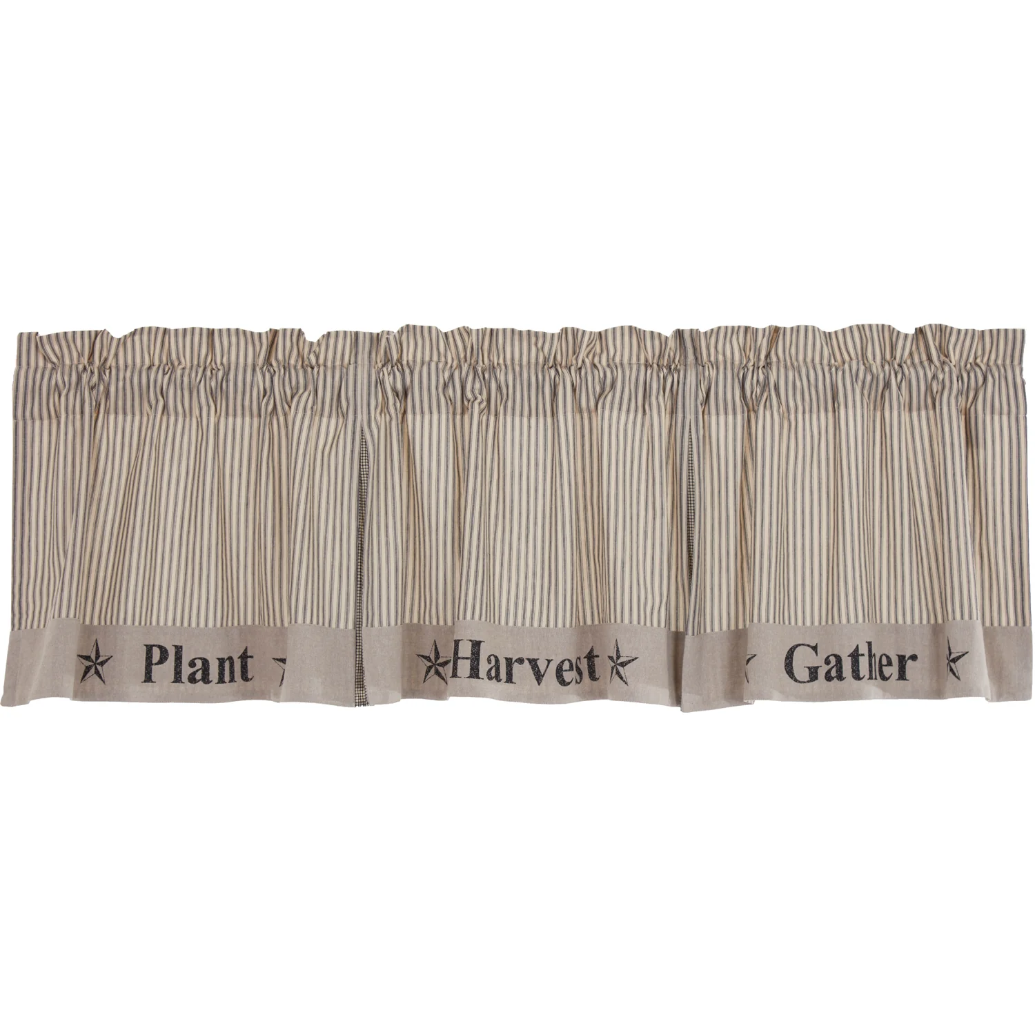 Sawyer Mill Charcoal Plant Harvest Gather Valance 20" x 90" - Image 3
