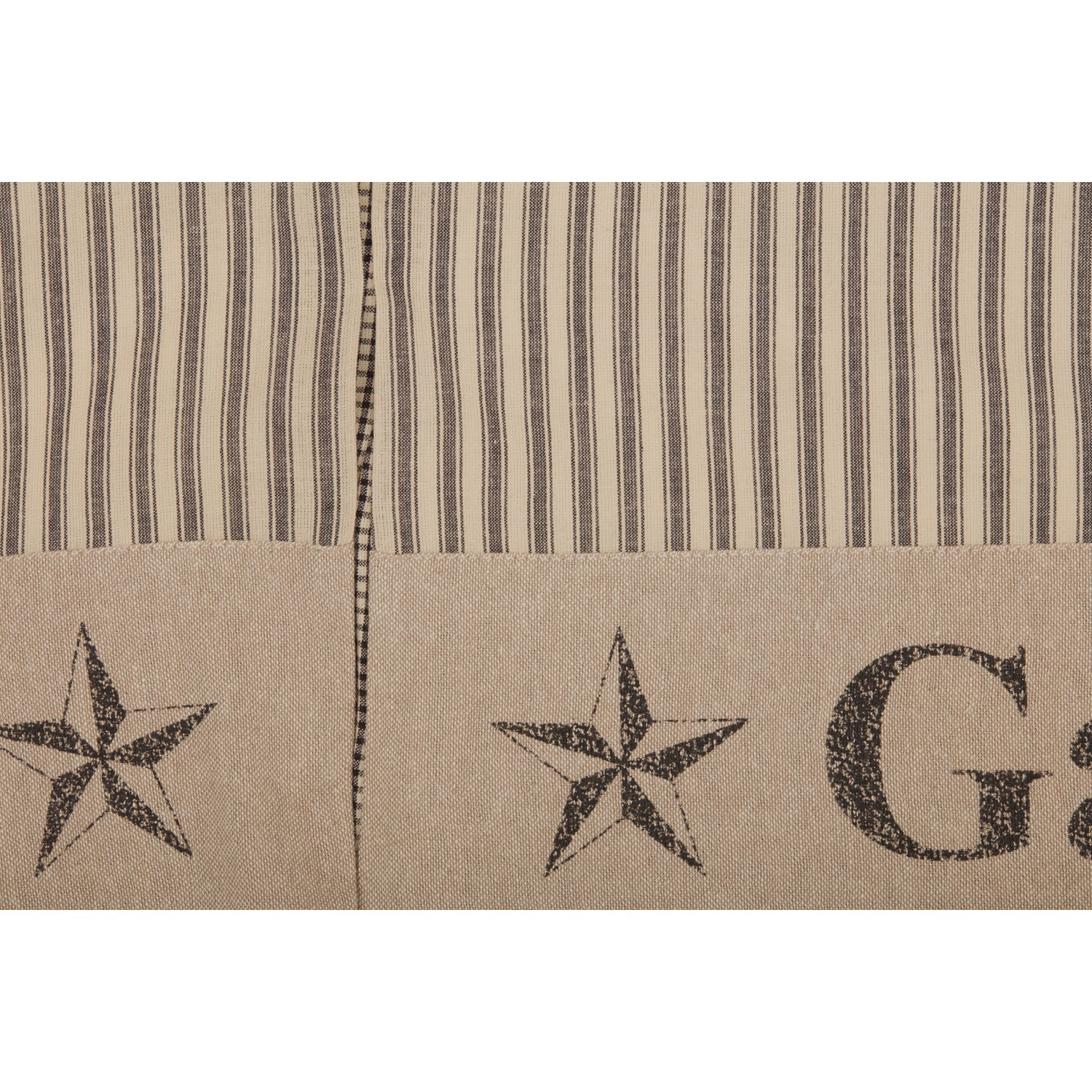 Sawyer Mill Charcoal Plant Harvest Gather Valance 20" x 90" - Image 4