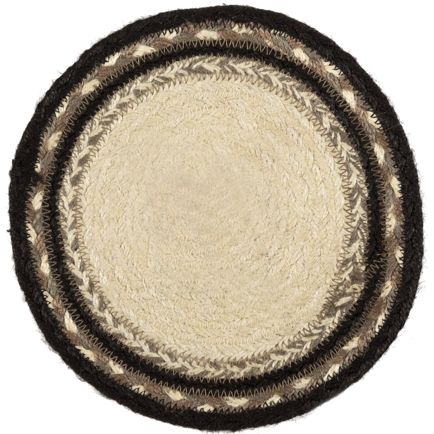 Sawyer Mill Charcoal Poultry Jute Trivet 8" Diameter - Image 3