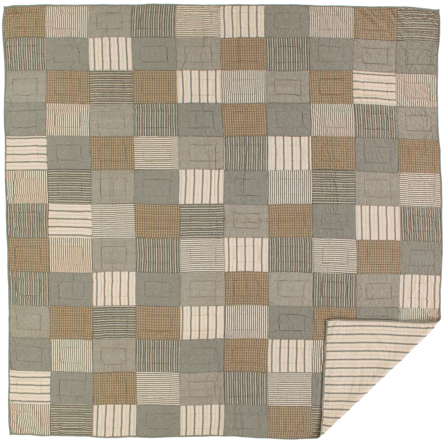 Sawyer Mill Charcoal Queen Quilt 90'' W x 90'' L - Image 4