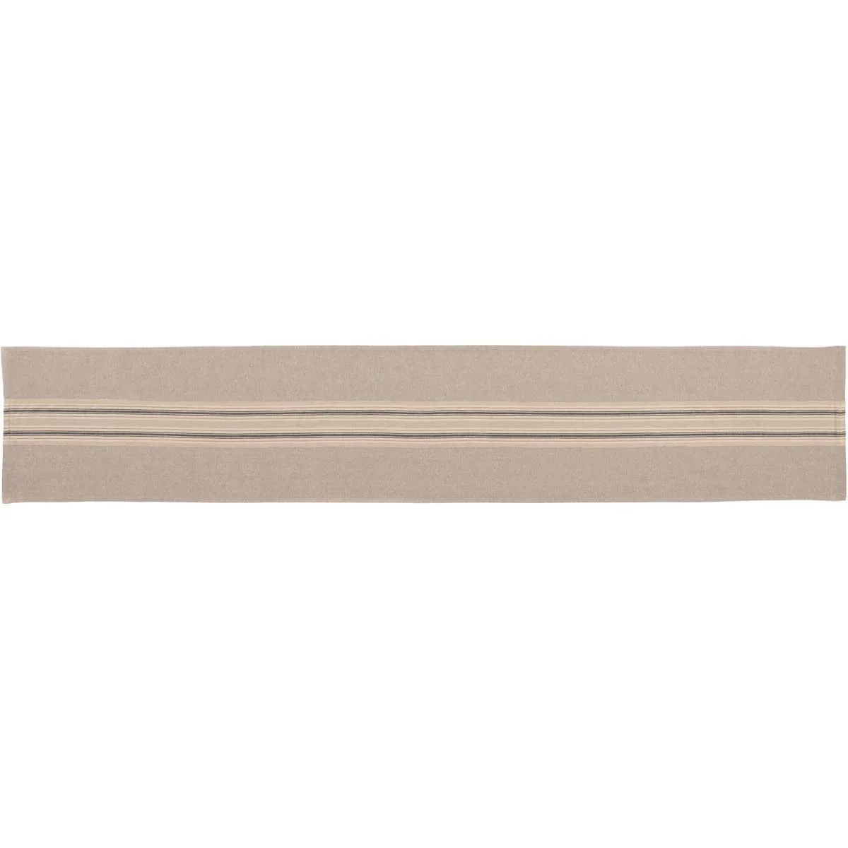 💙 Sawyer Mill Charcoal Stripe Table Runner 13" x 72" - Image 3
