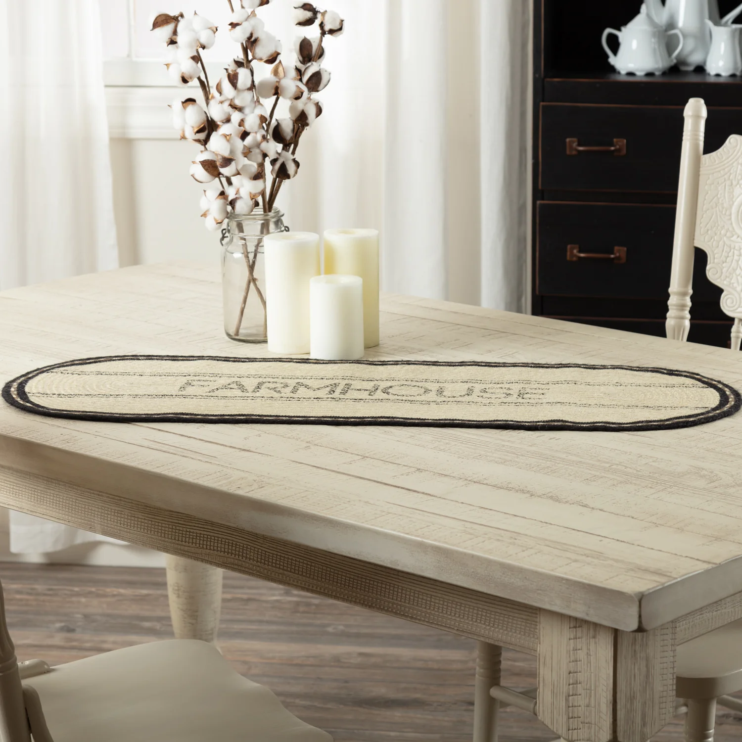 Sawyer Mill Farmhouse Jute Table Runner 13" x 36" - Image 2