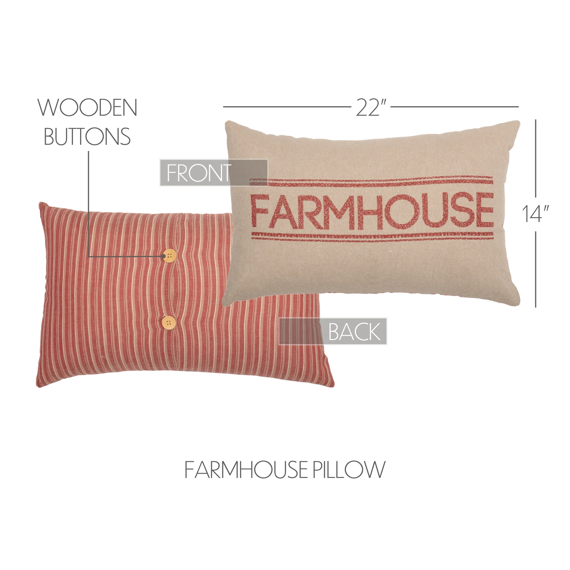 Sawyer Mill Red Farmhouse Pillow - Image 4