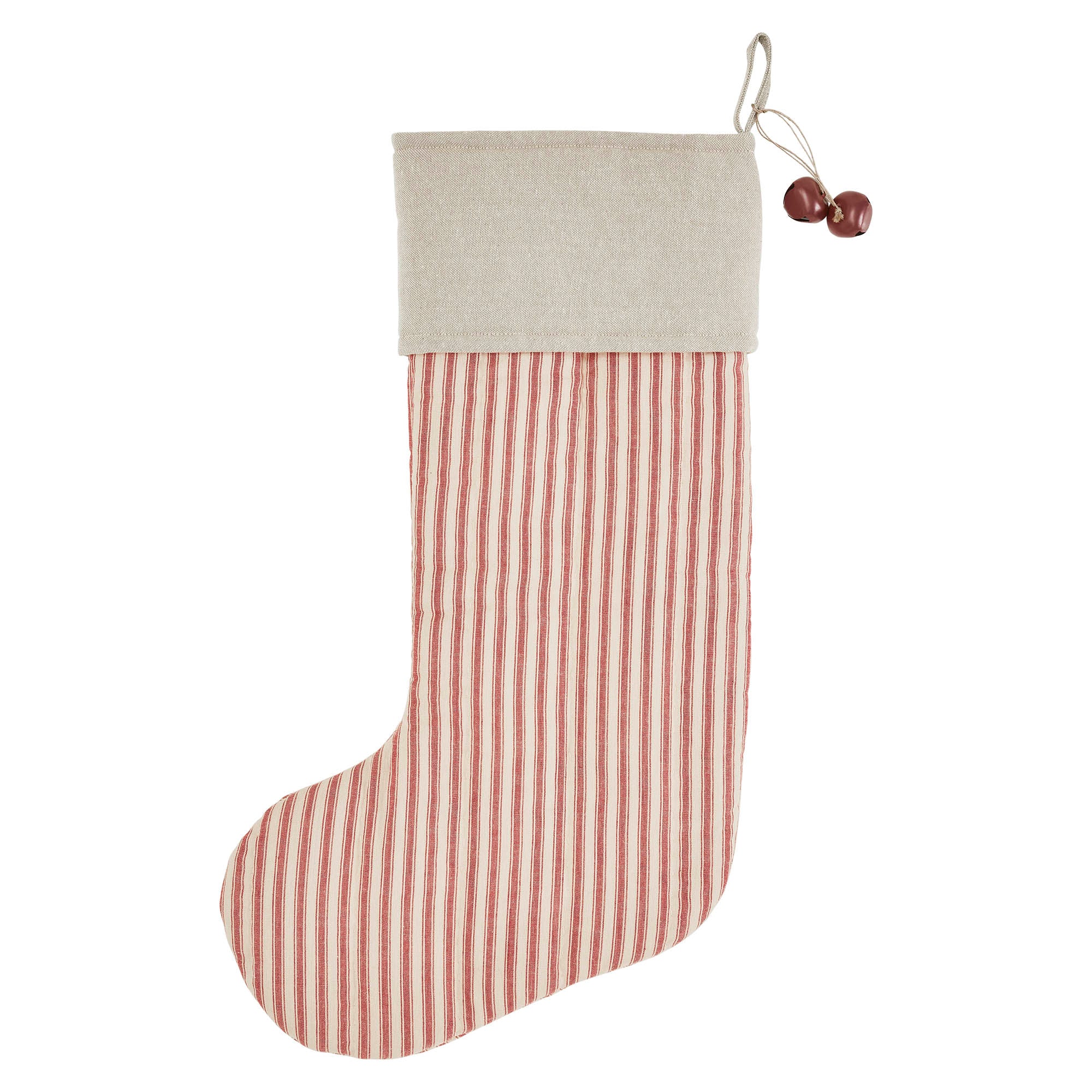 Sawyer Mill Red Ticking Stripe 20" Stocking - Image 2