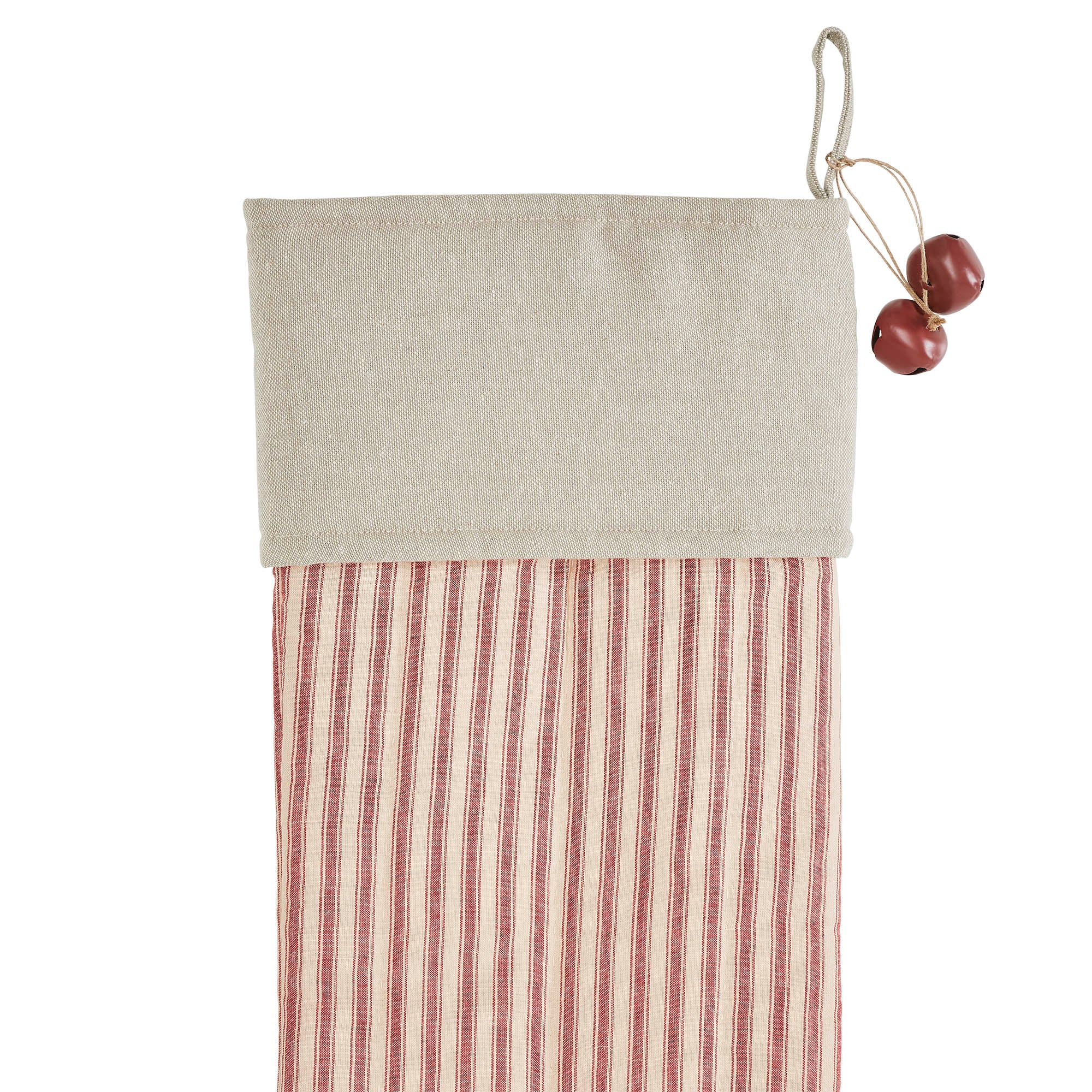 Sawyer Mill Red Ticking Stripe 20" Stocking - Image 5