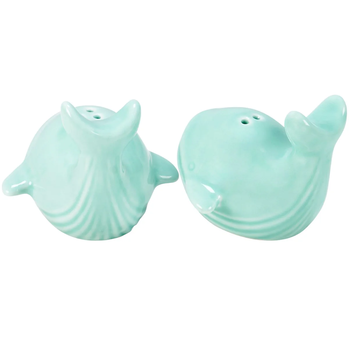 Sea Green Whale Salt And Pepper Shakers - Image 3