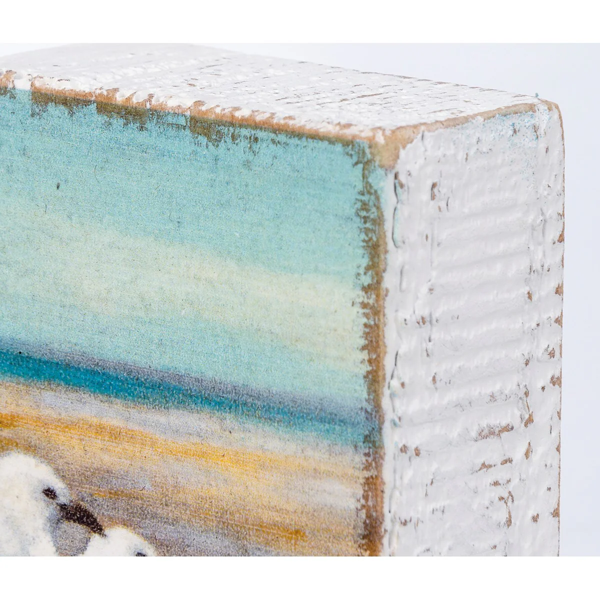Seagulls At The Beach 3" Mini Block Sign - Image 4