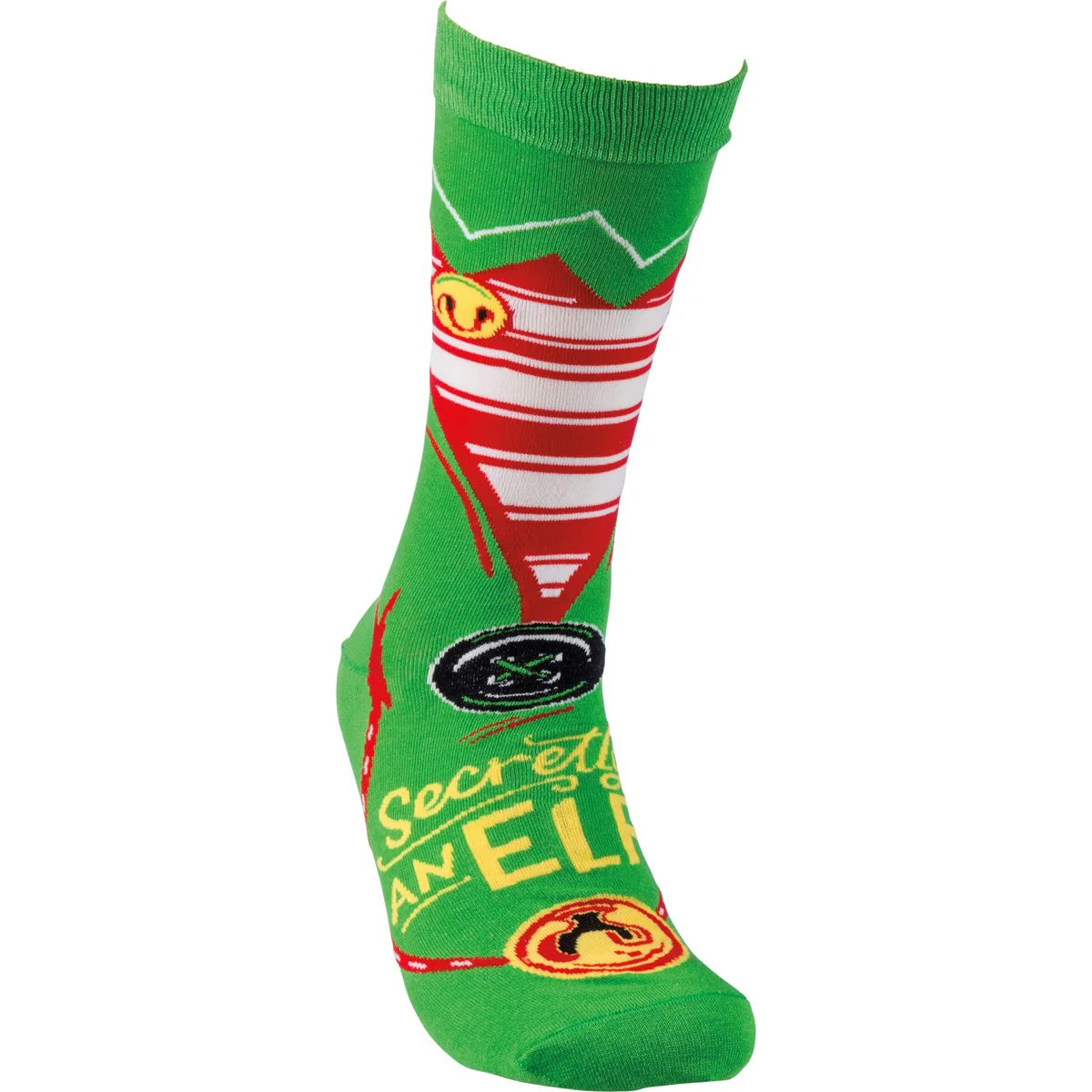 Secretly An Elf Fun Christmas Socks - Image 2
