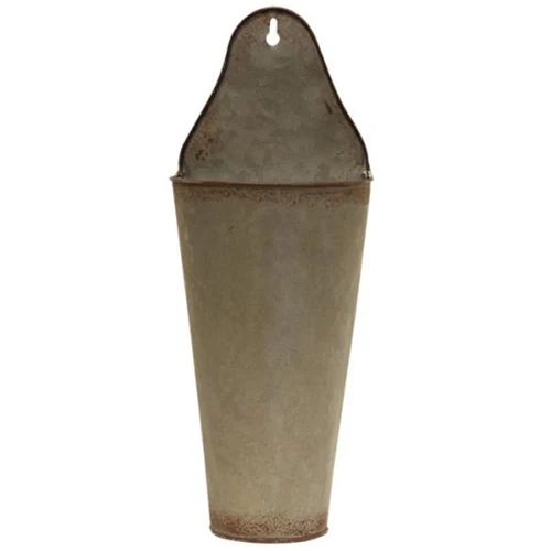 💙 💙 Set of 2 Rustic Galvanized Cone Buckets - Image 3