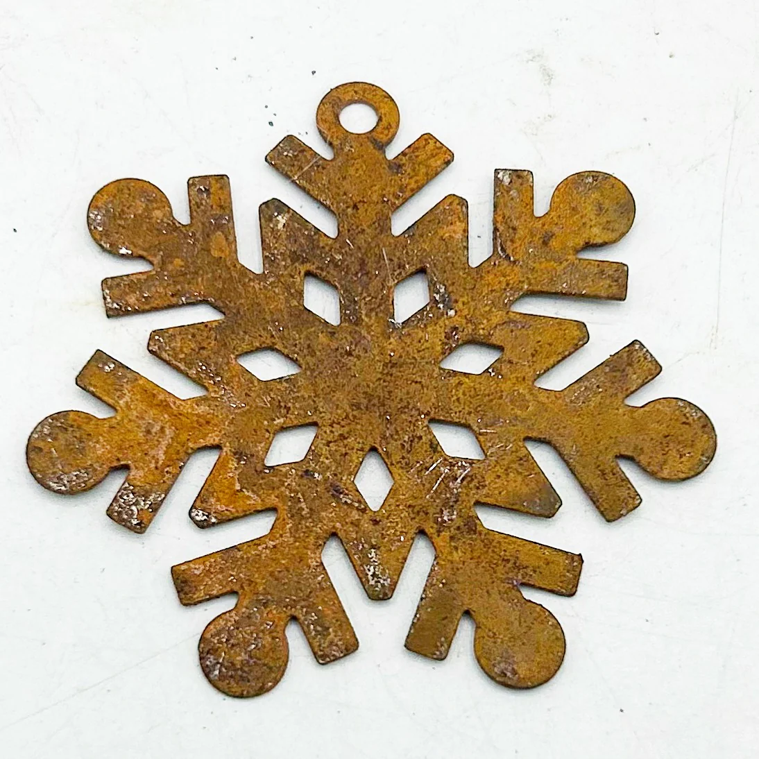 Set of 10 Rusty Snowflakes 1.5" Decoration Craft Supplies - Image 3