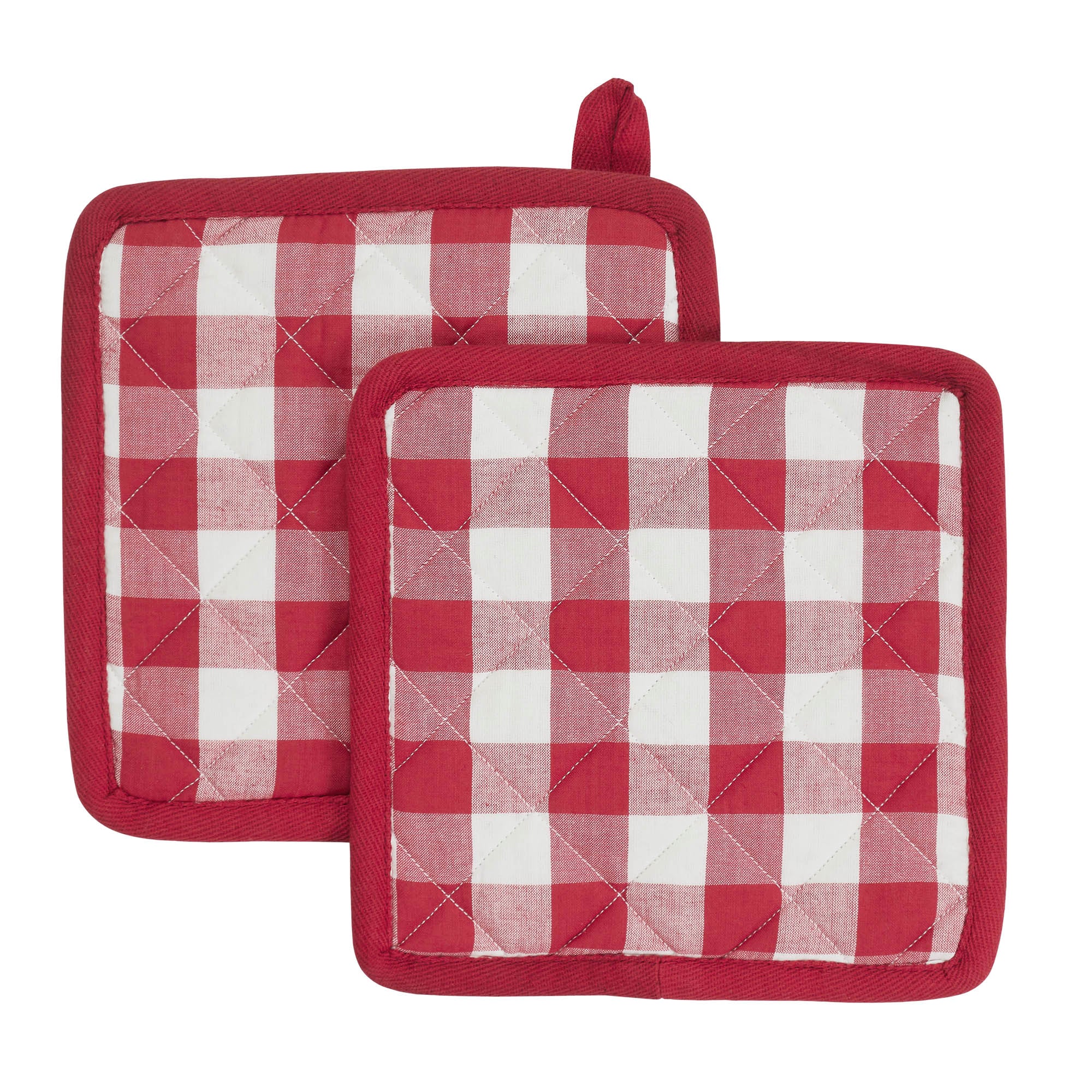 Set of 2 Annie Buffalo Check Red Pot Holders - Image 4
