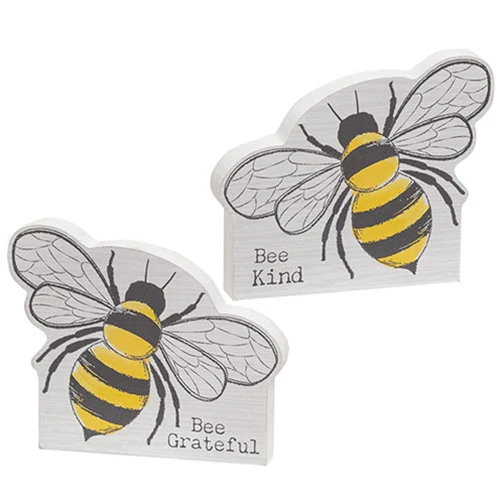 Set of 2 Bee Kind and Grateful Bee Sitter - Image 2