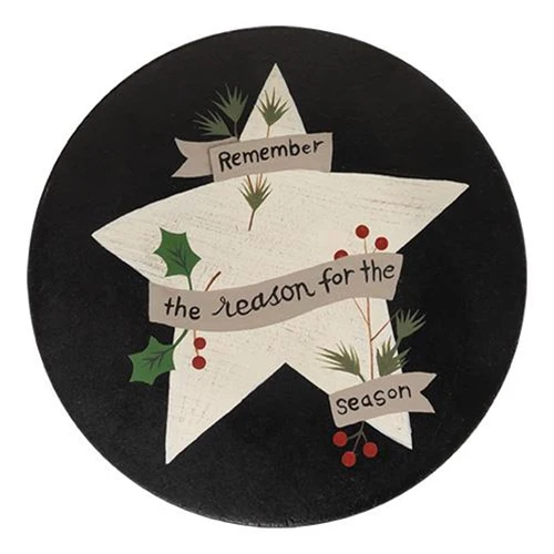 Set of 2 Believe in the Magic Berry Star Christmas Decorative Plates - Image 3