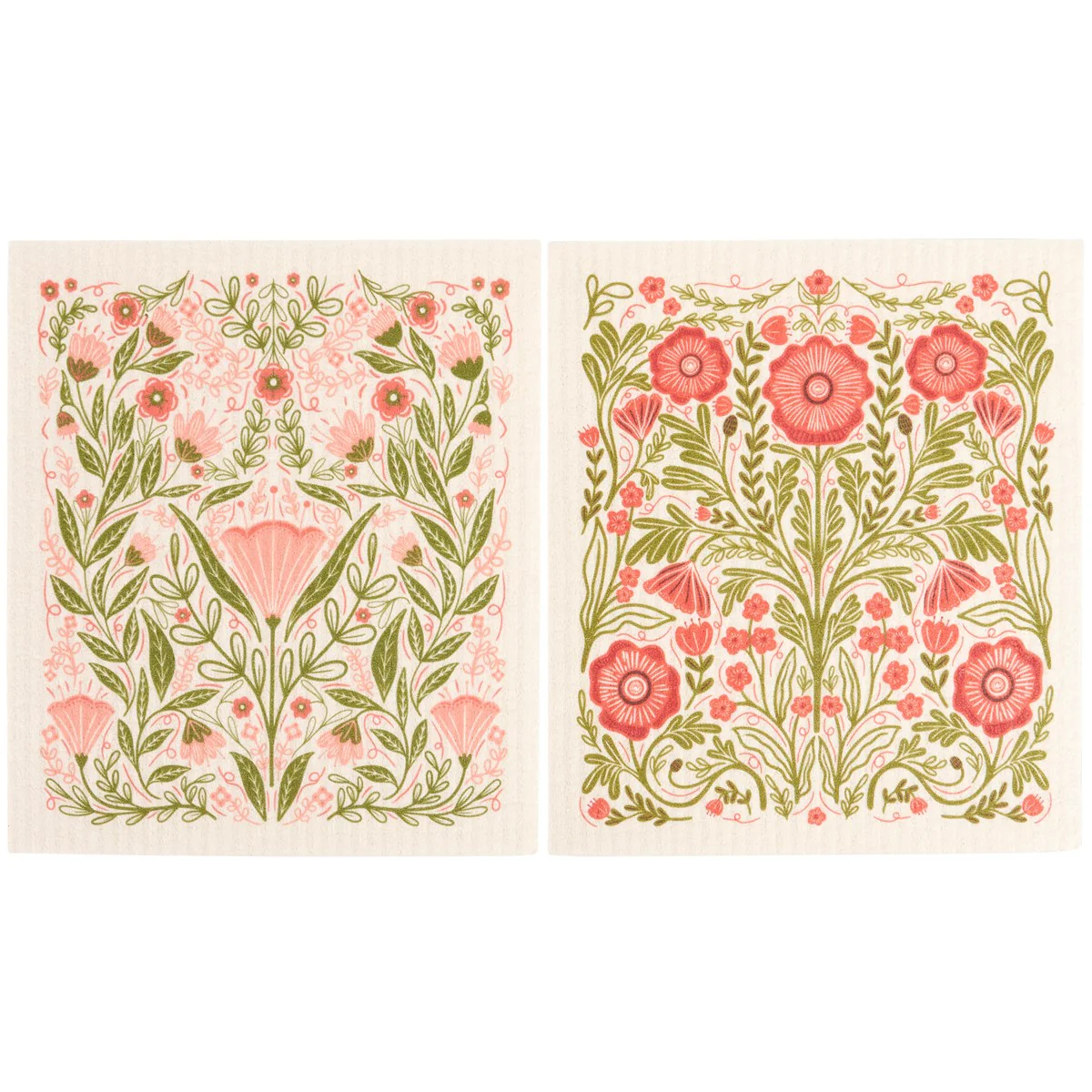 Set of 2 Botanical Swedish Dishcloths - Image 3