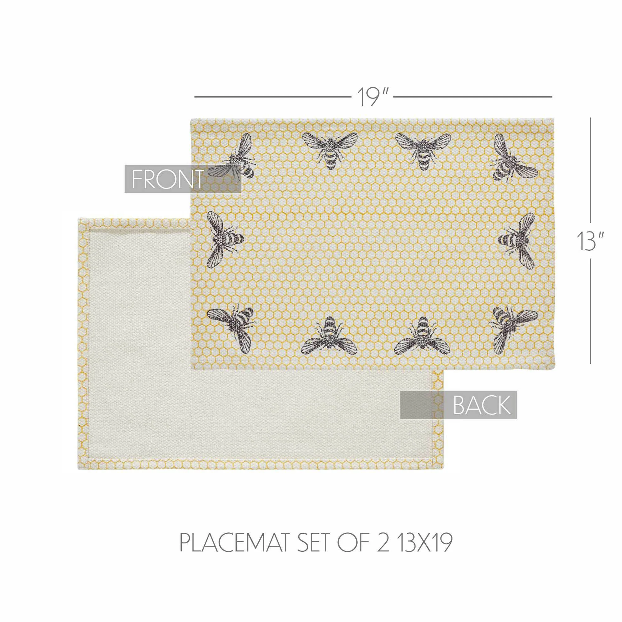 Set of 2 Buzzy Bees Placemats - Image 3
