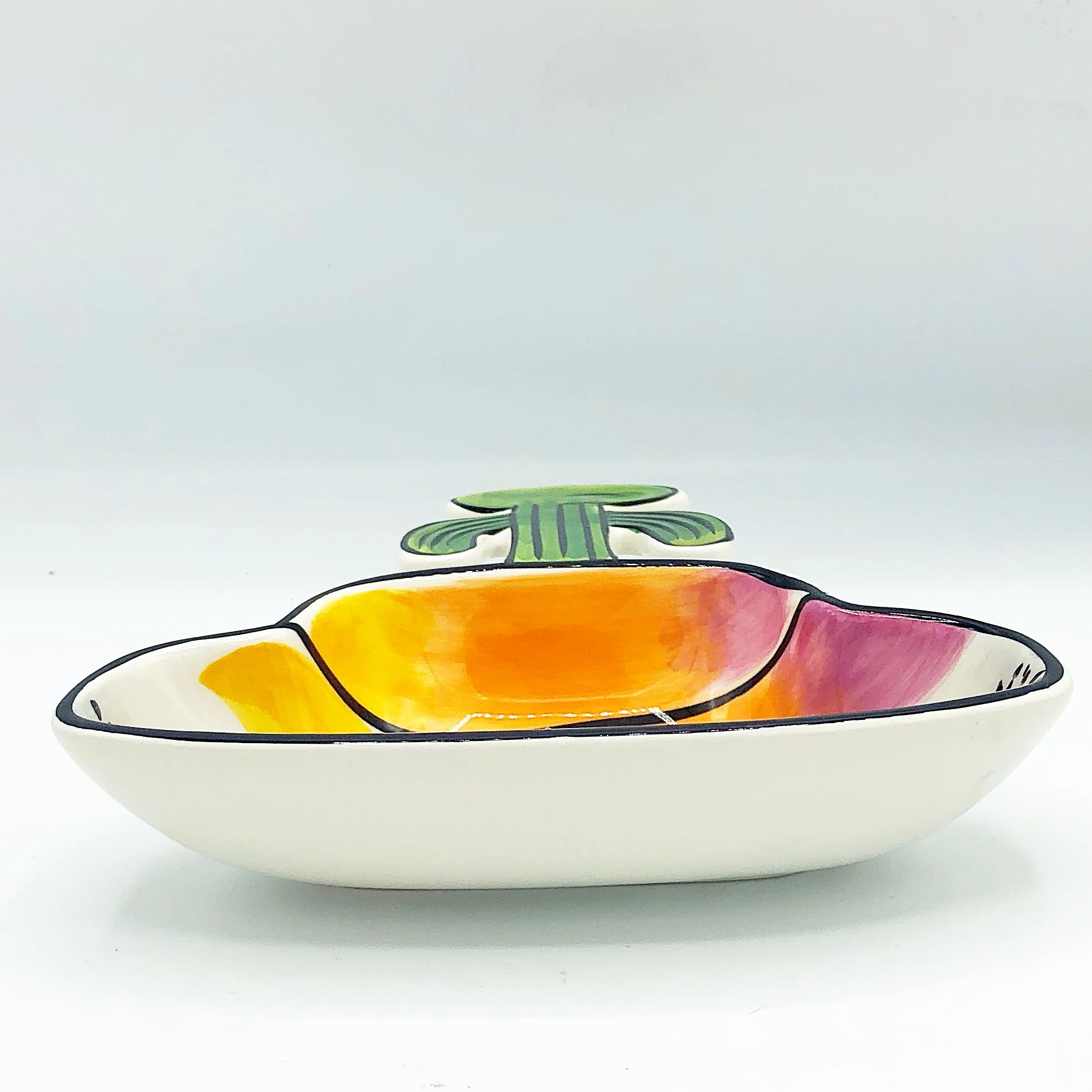 Set of 2 Clay Art Cactus Margarita Glass Shaped Dip Bowls - Image 7