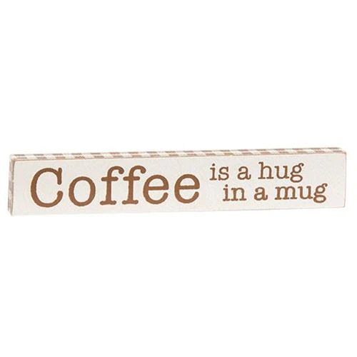 Set of 2 Coffee Mini Stick Signs - Love is Brewing But First Coffee - Image 2