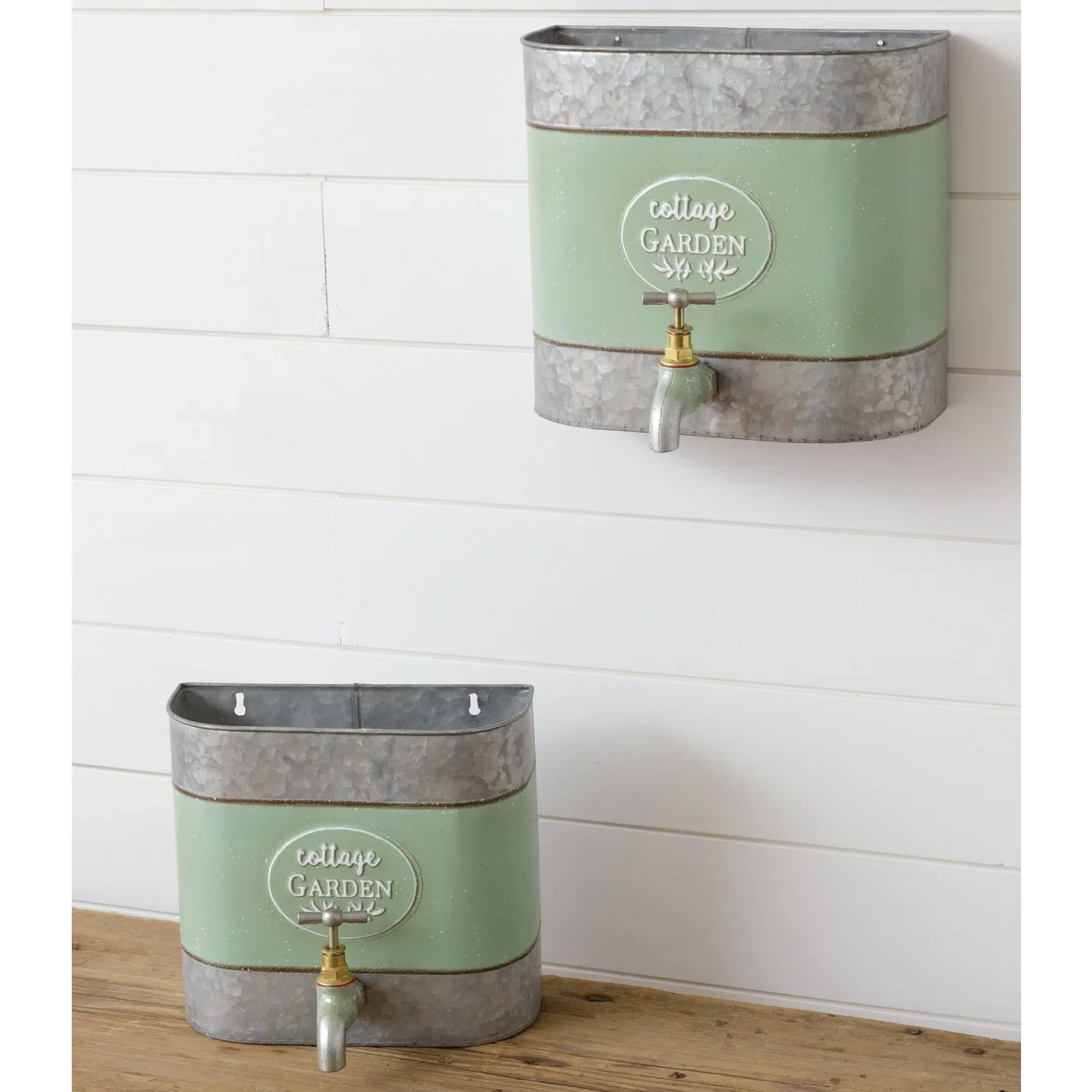 Set of 2 Cottage Garden Wall Hanging Planters - Image 2
