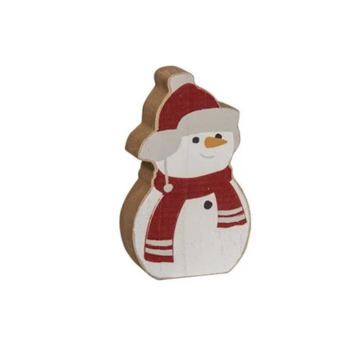 Set of 2 Cozy Chunky Snowman Sitter Signs - Image 3