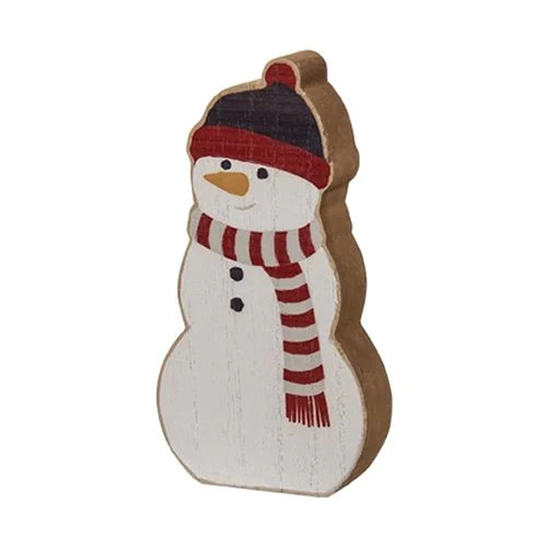 Set of 2 Cozy Chunky Snowman Sitter Signs - Image 4