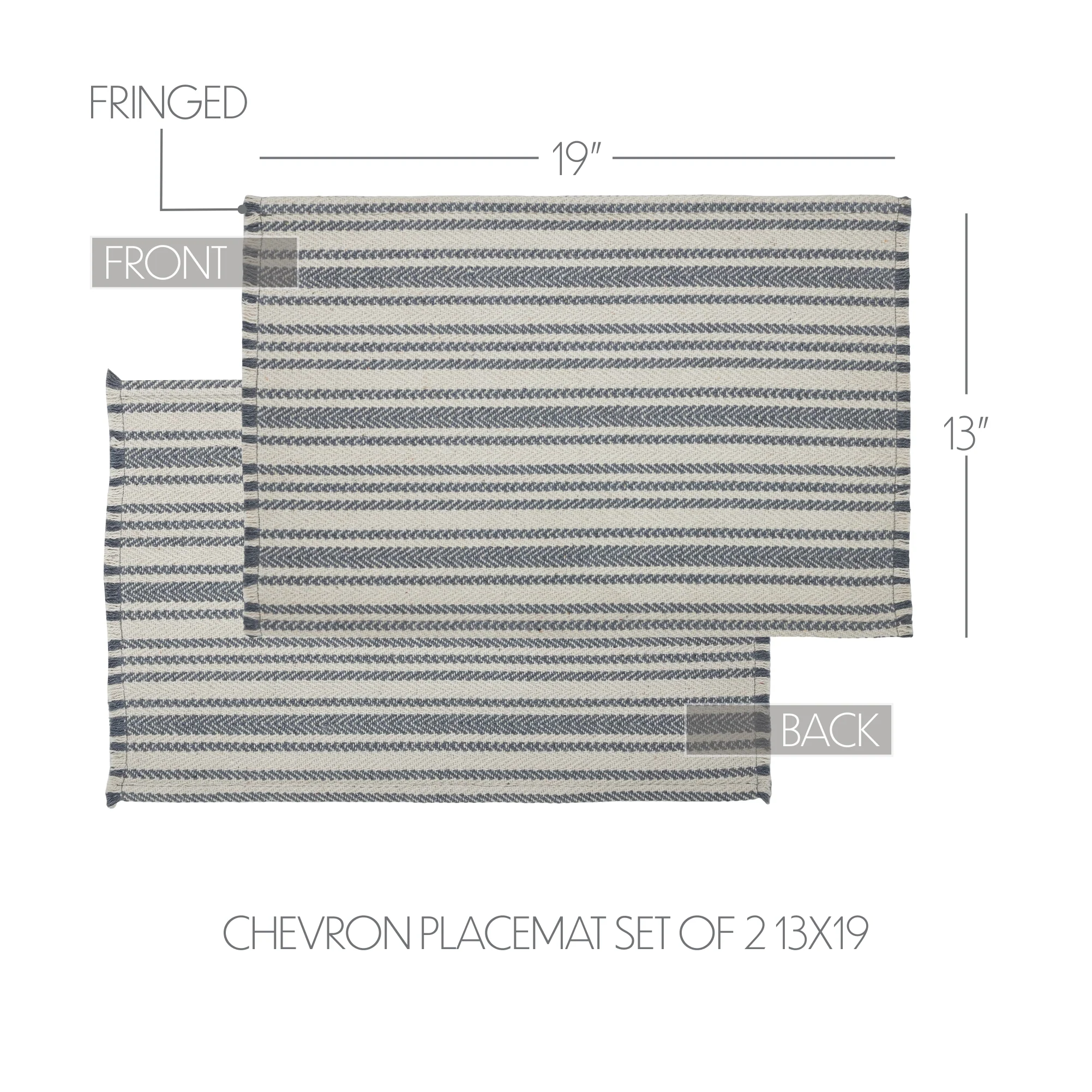 Set of 2 Finders Keepers Chevron Placemats - Image 5
