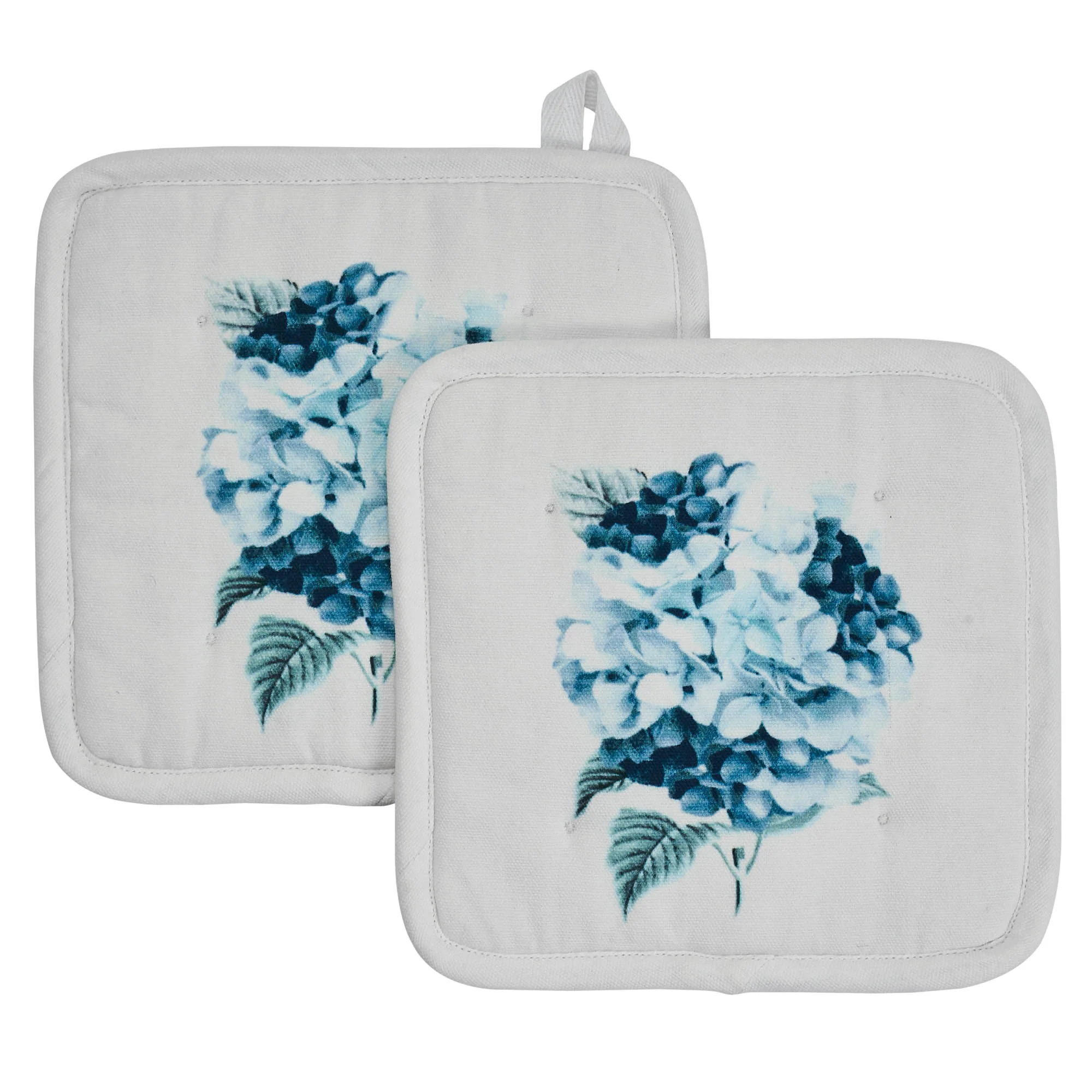 Set of 2 Finders Keepers Hydrangea Pot Holders - Image 2