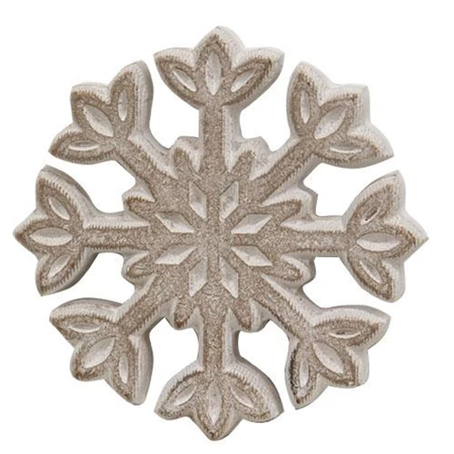 Set of 2 Fleur de Lis Snowflakes Cutout Decorations - Image 2