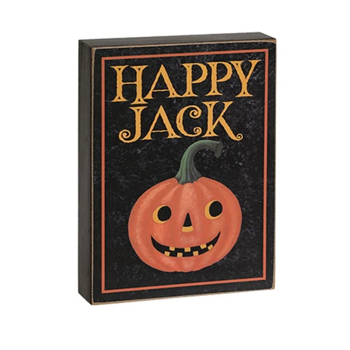 Set of 2 Happy Jack and Jeepers Creepers Retro Halloween Box Signs - Image 4
