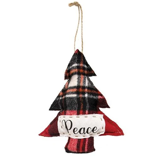 Set of 2 Joy Star & Peace Tree Ornaments - Image 4