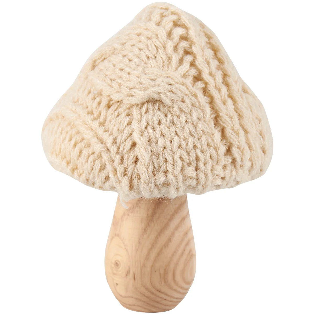Set of 2 Knitted Mushrooms Sitter Figures - Image 3