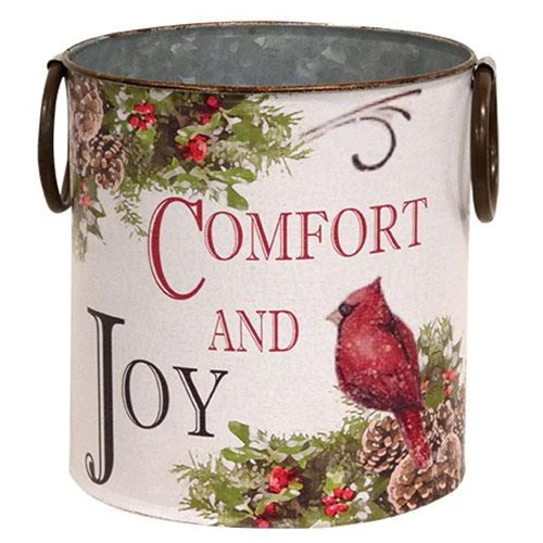 Set of 2 Merry and Bright Cardinal Buckets - Image 3