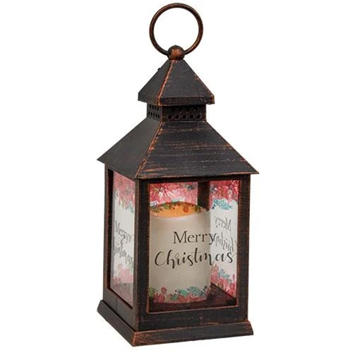 Set of 2 Merry Christmas Lanterns Battery Powered - Image 4