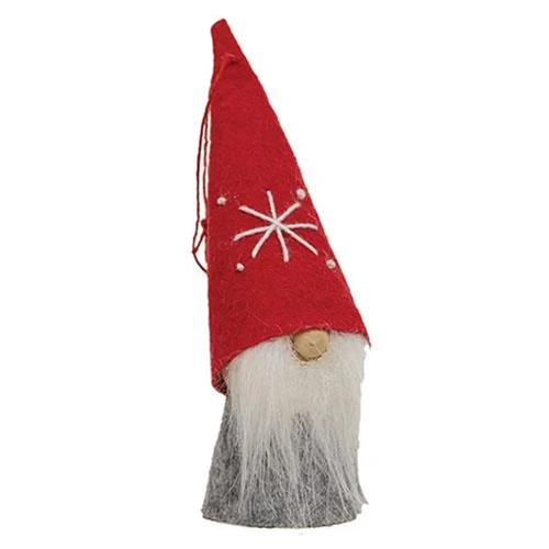 Set of 2 Mini Christmas Felt Gnome Ornaments - Image 3