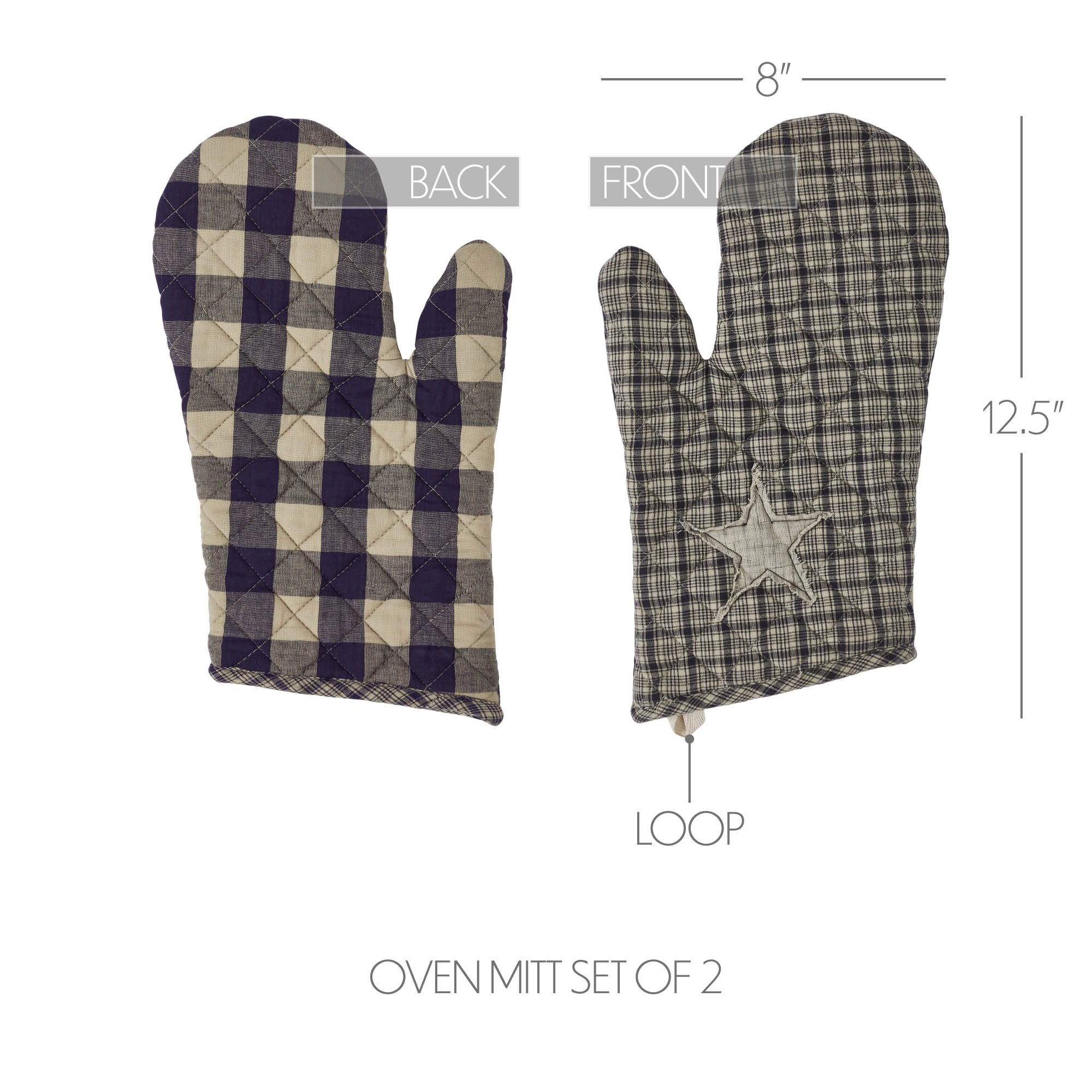 Set of 2 My Country Oven Mitt Set of 2 - Image 2