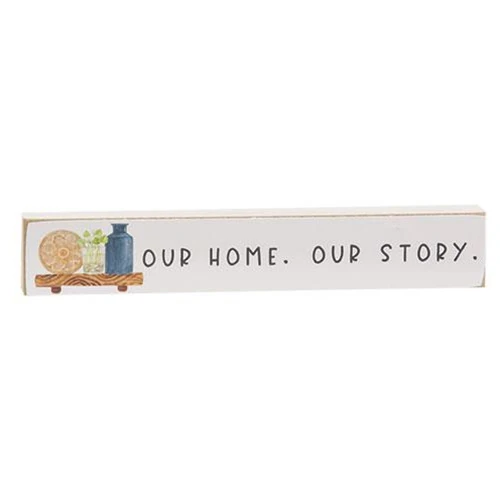 Set of 2 Our Home Our Story Mini Stick Shelf Sitters - Image 3