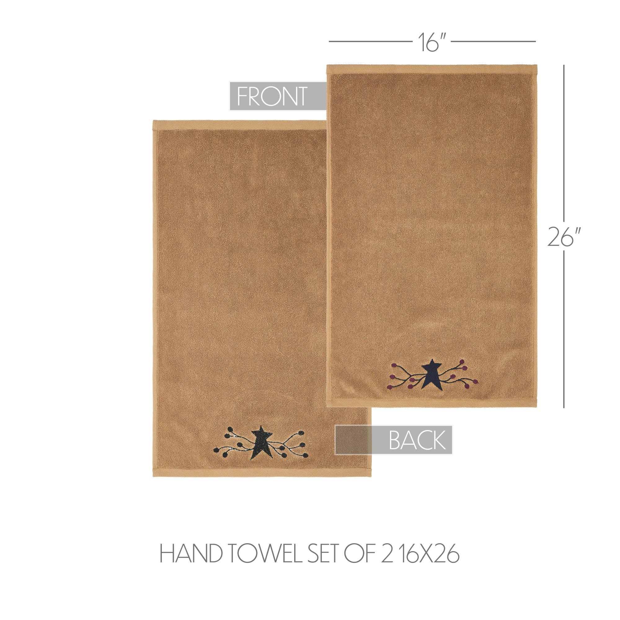 Set of 2 Pip Vinestar Hand Towels - Image 2