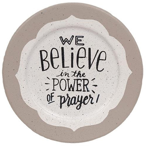 Set of 2 Power of Prayer and Faith Over Fear Decorative Plates - Image 4