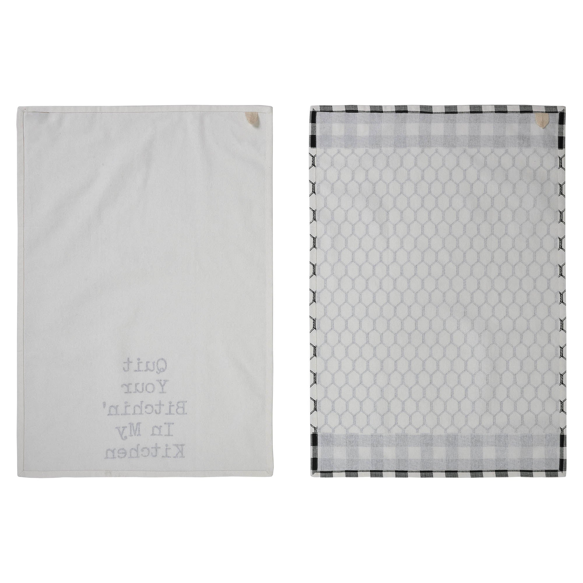 Set of 2 Quit Your Bitchin' In My Kitchen Tea Towels - Image 2