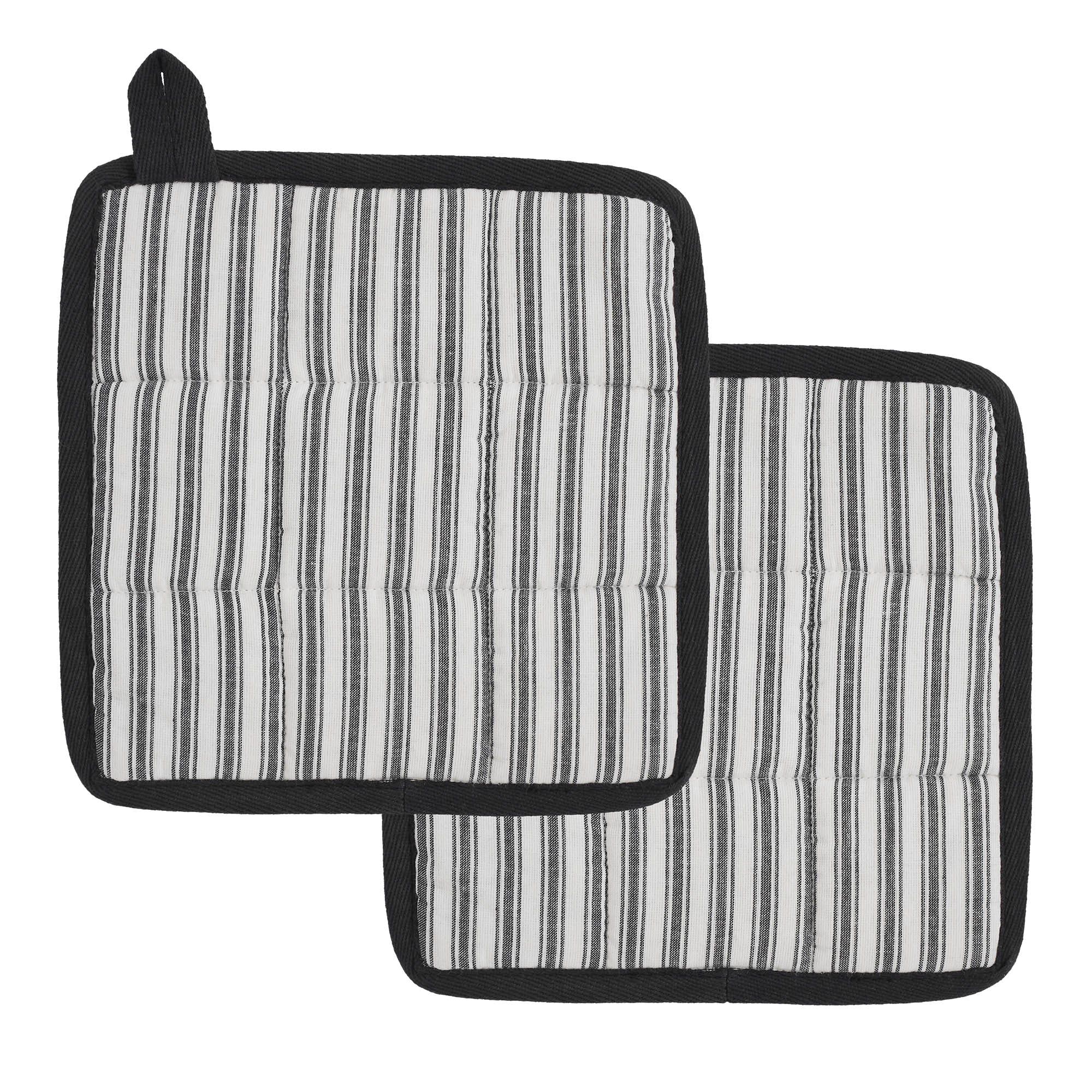 Set of 2 Sawyer Mill Black and White Pot Holders - Image 4