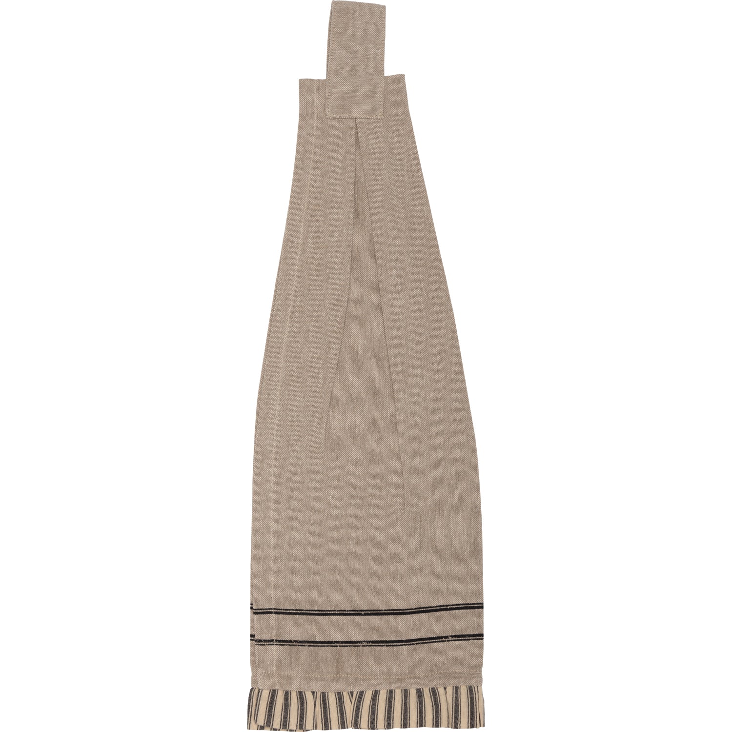 Set of 2 Sawyer Mill Charcoal Pig Button Loop Kitchen Towels - Image 3