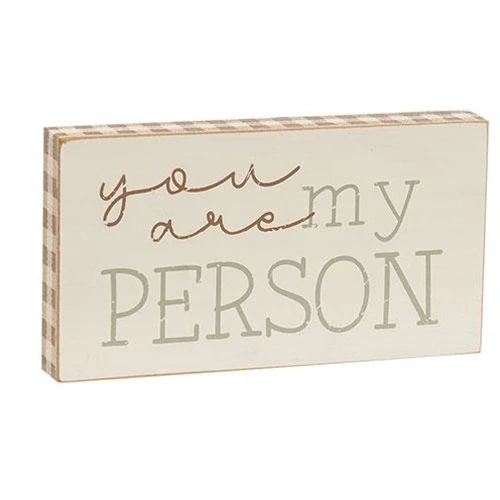 ๐ Set of 2 Small Block Signs - Life is Better with Friends You are My Person - Image 4