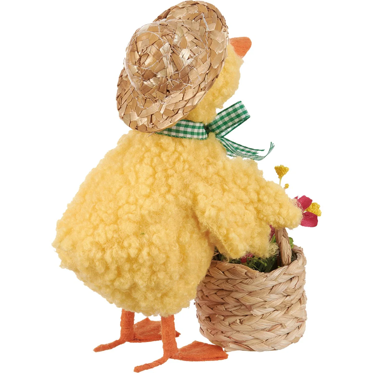 Set of 2 Spring Chicks with Garden Basket and Flowers - Image 6