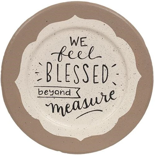 Set of 2 Stronger Than the Storm Decorative Inspirational Plates - Image 3